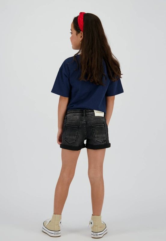 Vingino - Damara - Korte Broek - Washed Black - Regular Pasvorm
