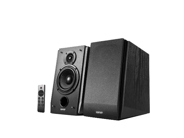 Edifier R1855DB - Højttalere - til PC-hjemmebiograf - trådløs - Bluetooth 5.1 - 70 Watt - 2-vejs - sort