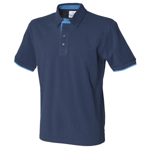 Polo De Manga Short Front Row Contrast