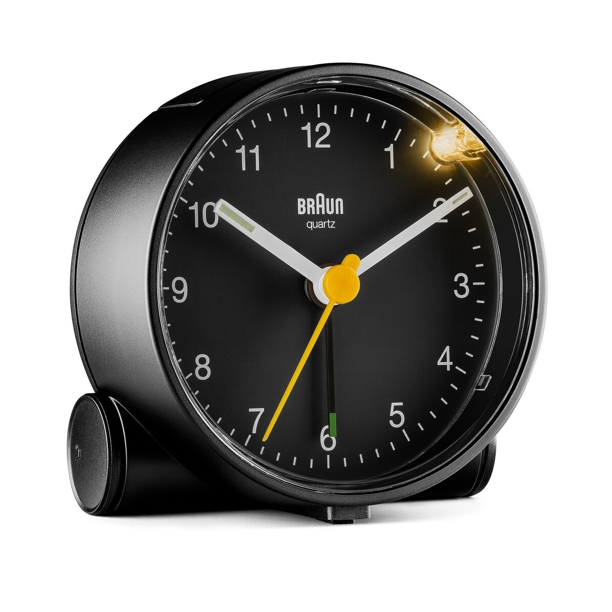Braun rund vekkerklokke sort BC01B