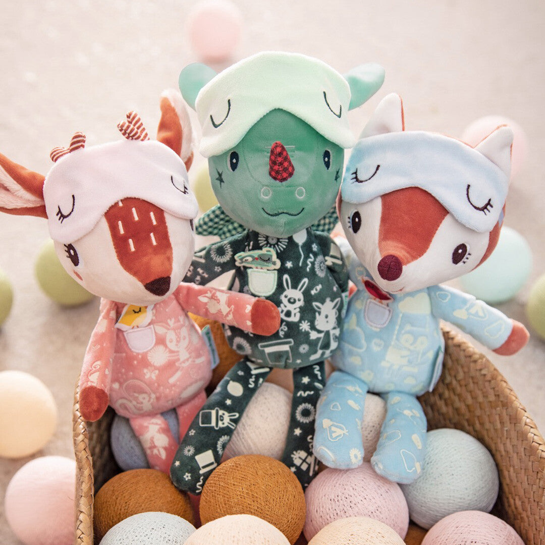 Lilliputiens knuffel slaapvriendje glow in the dark - alice - 30 cm