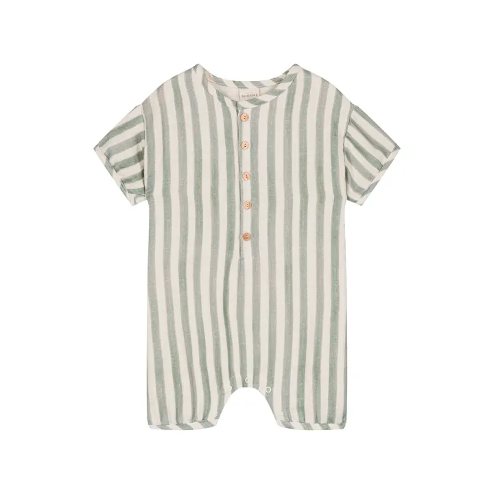 Studio Bohème Combishort Bebecito Rayée | Vert