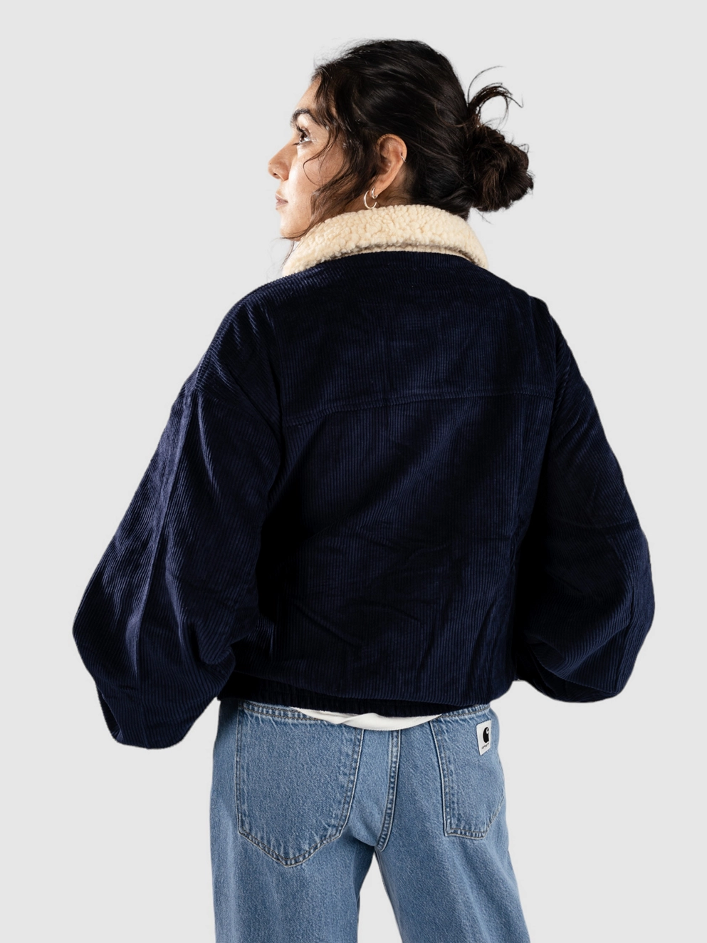Blue Tomato Fat Cord Bomber Jacket blue depths