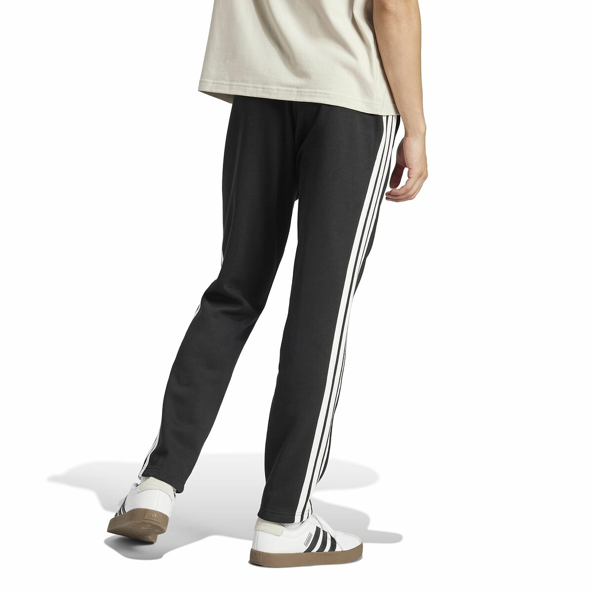 ADIDAS ROUPAS ESPORTIVAS<br>Calça reta de fleece Essentials 3-Listras