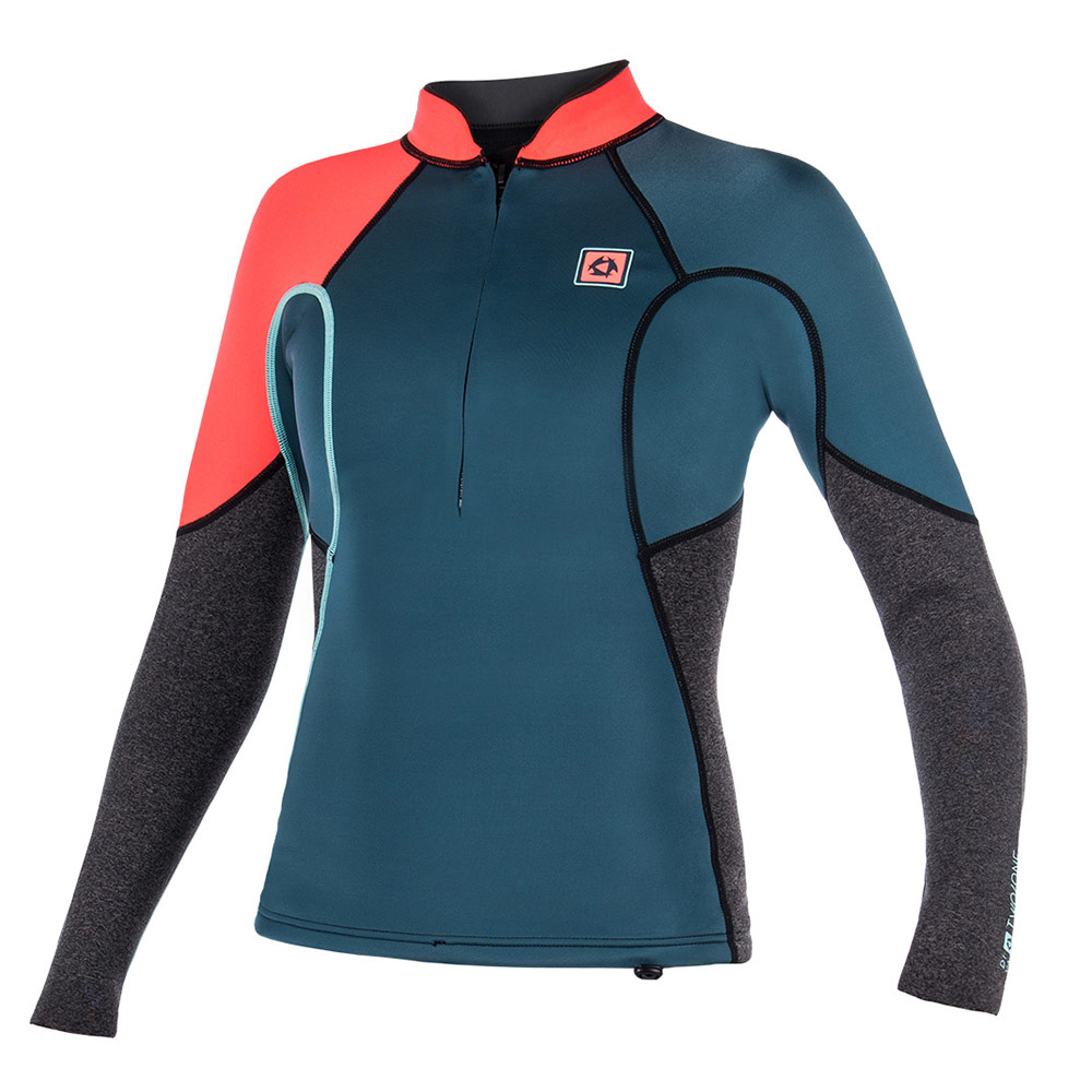 Mystic Diva L/S Vest néoprène FZip Women Grey
