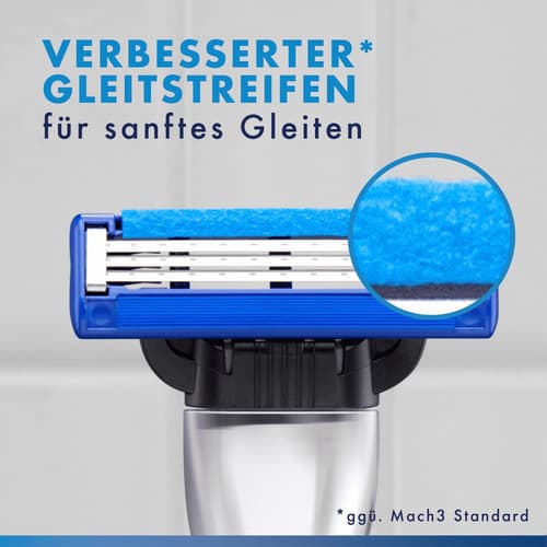 Gillette Mach3 Standard Rasierer Ersatzklingen für Männer