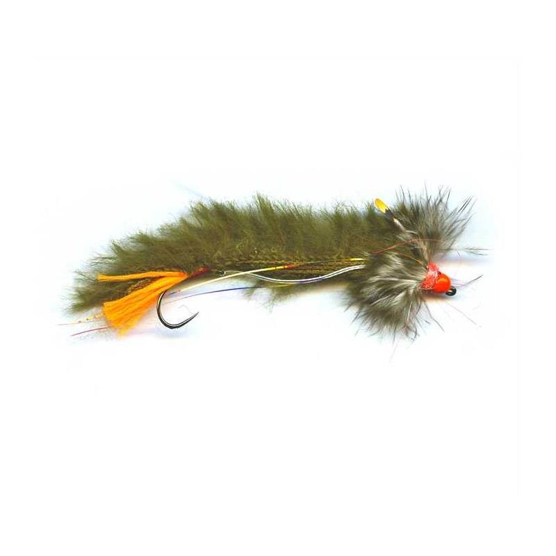 Mouche Spécial Carnassier Tof Articulee Truite Tatayet - Olive