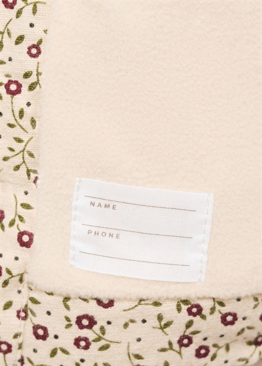 Mango Kids gebloemdetussenjas lichtbeige/rood