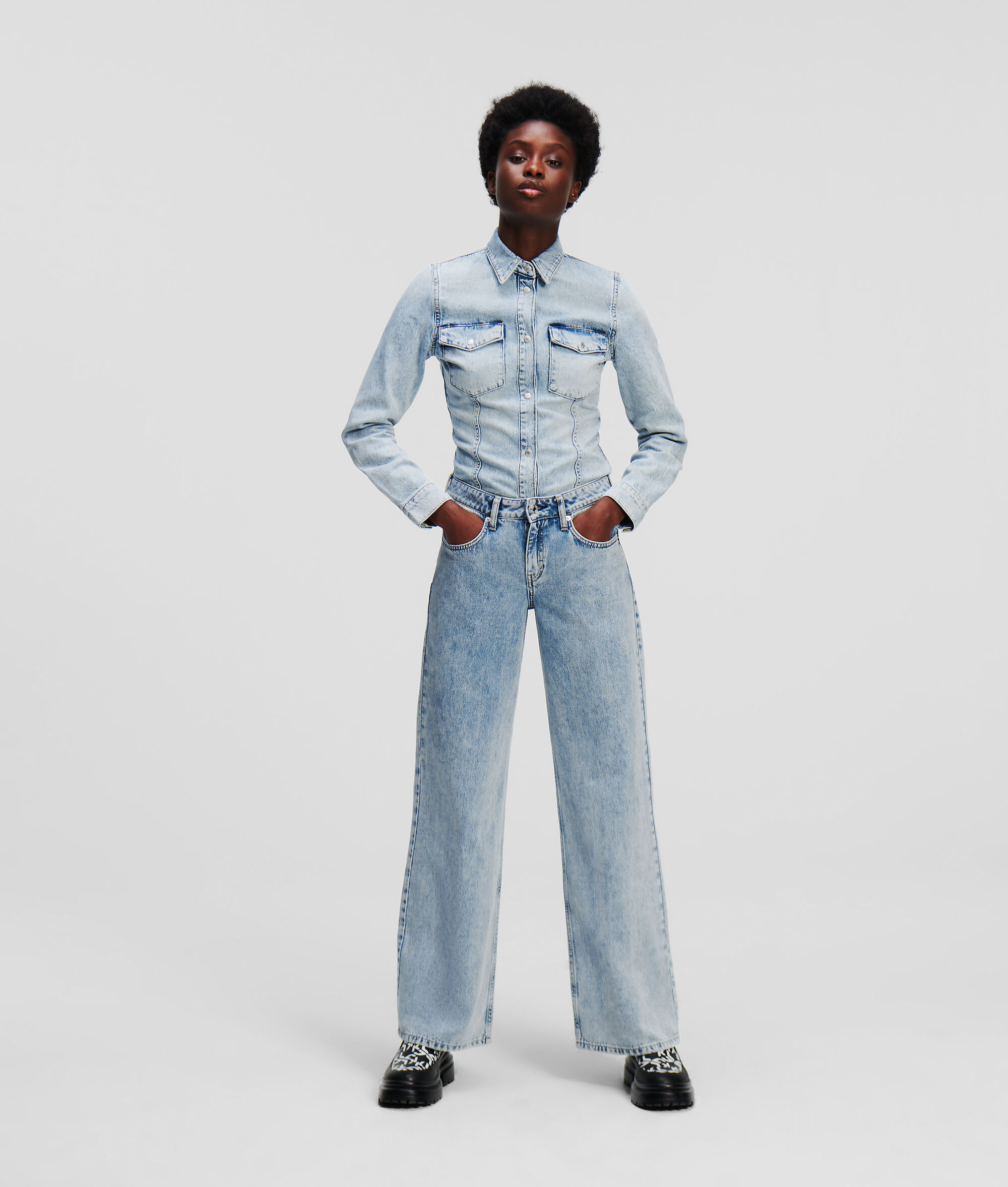 JEAN TAILLE BASSE COUPE AMPLE KLJ