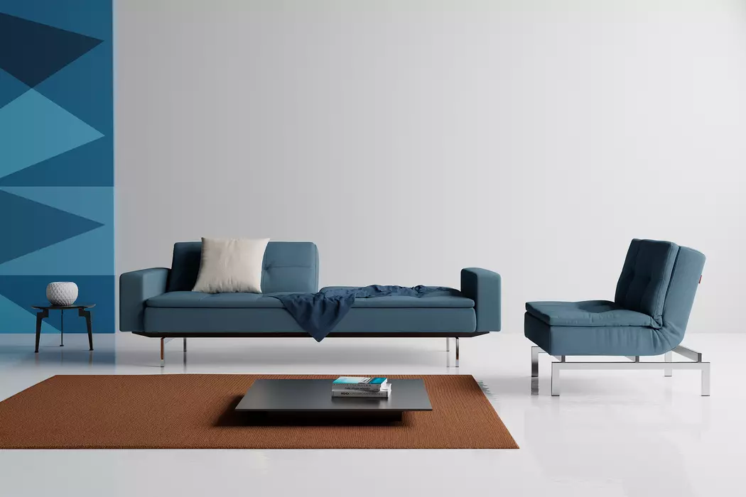 Schlafsofa mit Armlehnen Dublexo Chrom