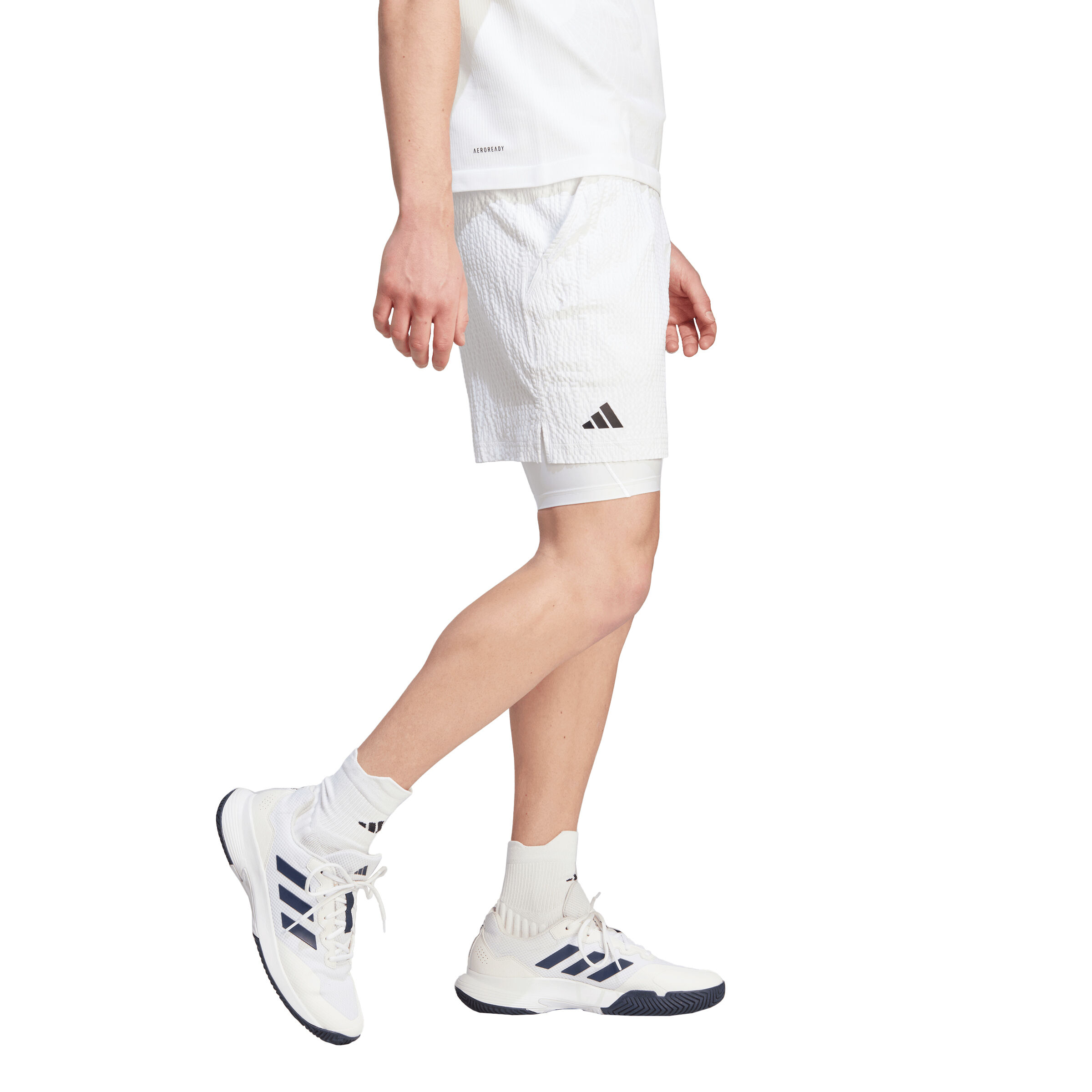 adidas 2n1 Pro Shorts Hommes - Blanc
