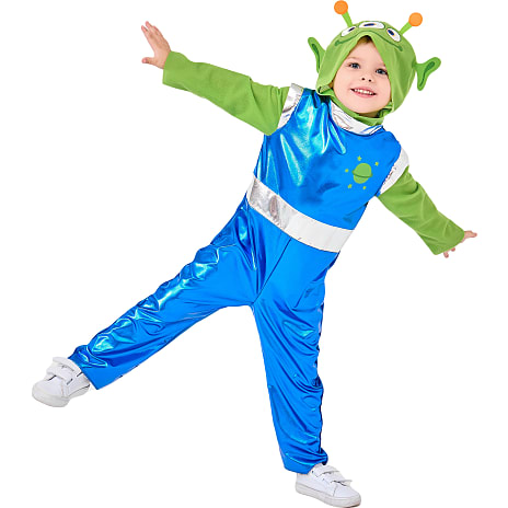 Alien kostume str. 104 cm