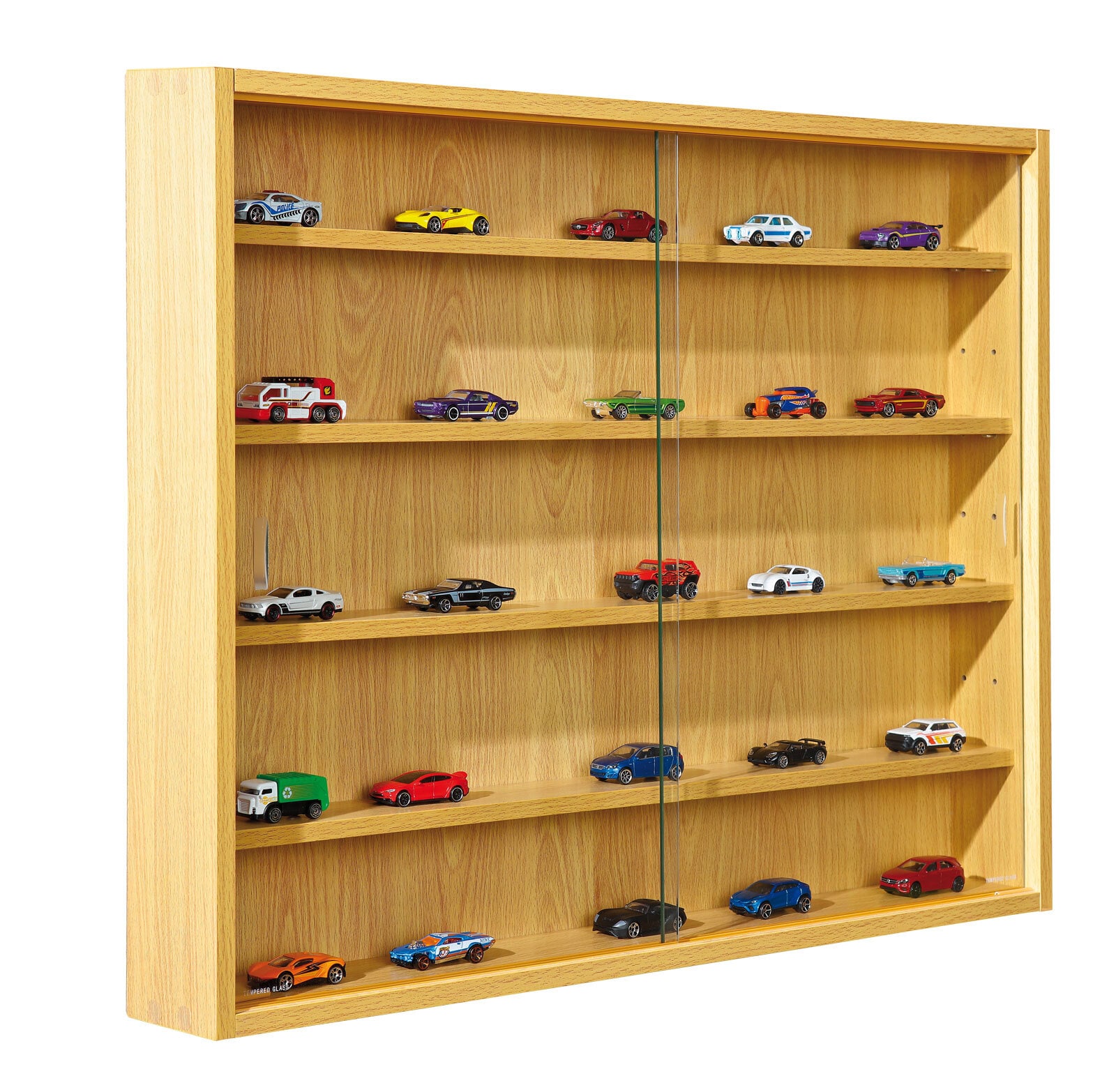 Sammlervitrine MIO 80x60x9,5 cm Buche Dekor