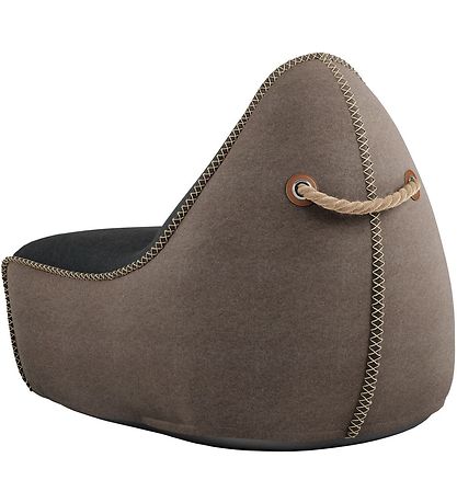 SACKit S?kkestol - Canvas Lounge Chair - 96x80x70 cm - Sort/Brun