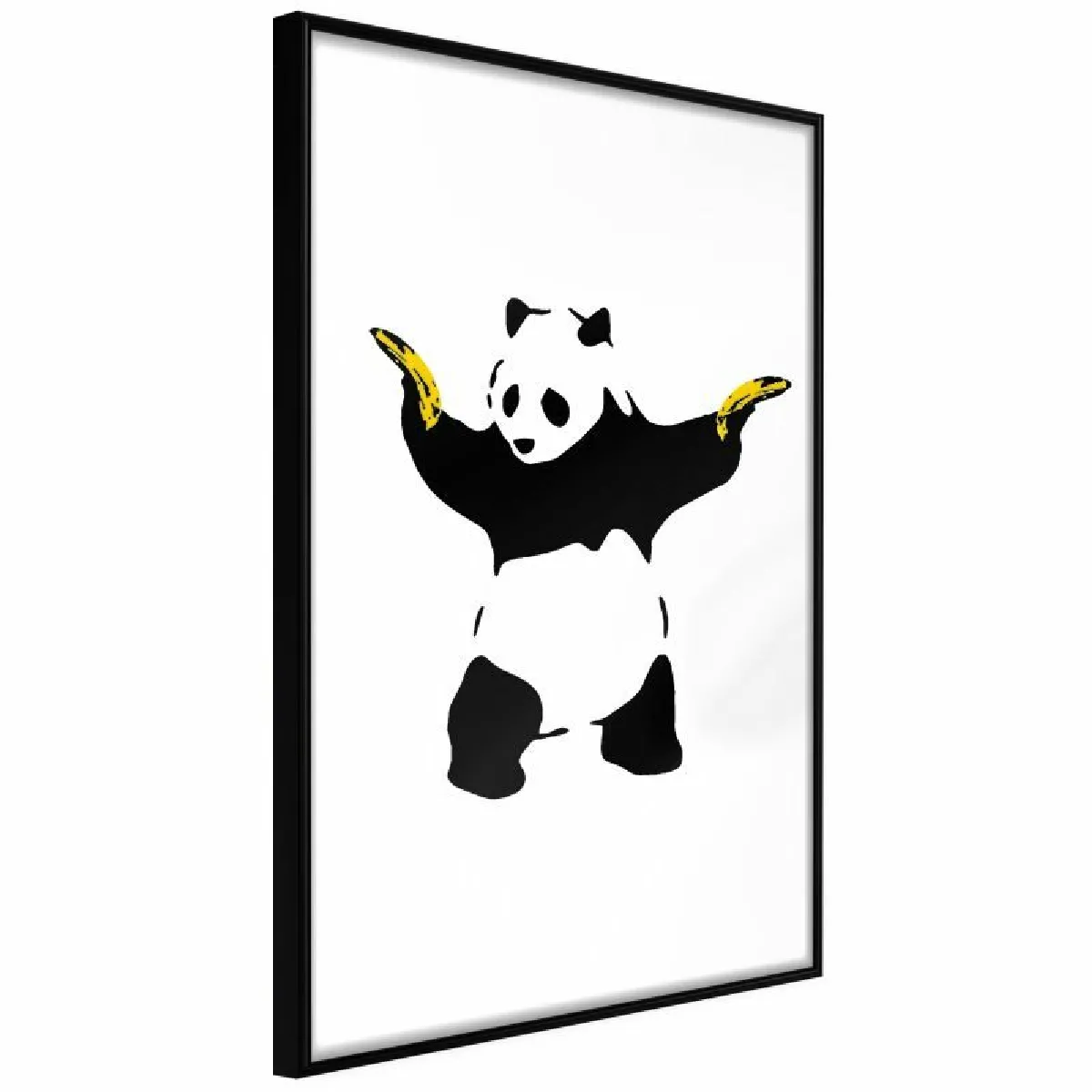 Paris Prix Affiche Banksy Panda With Guns - Noir