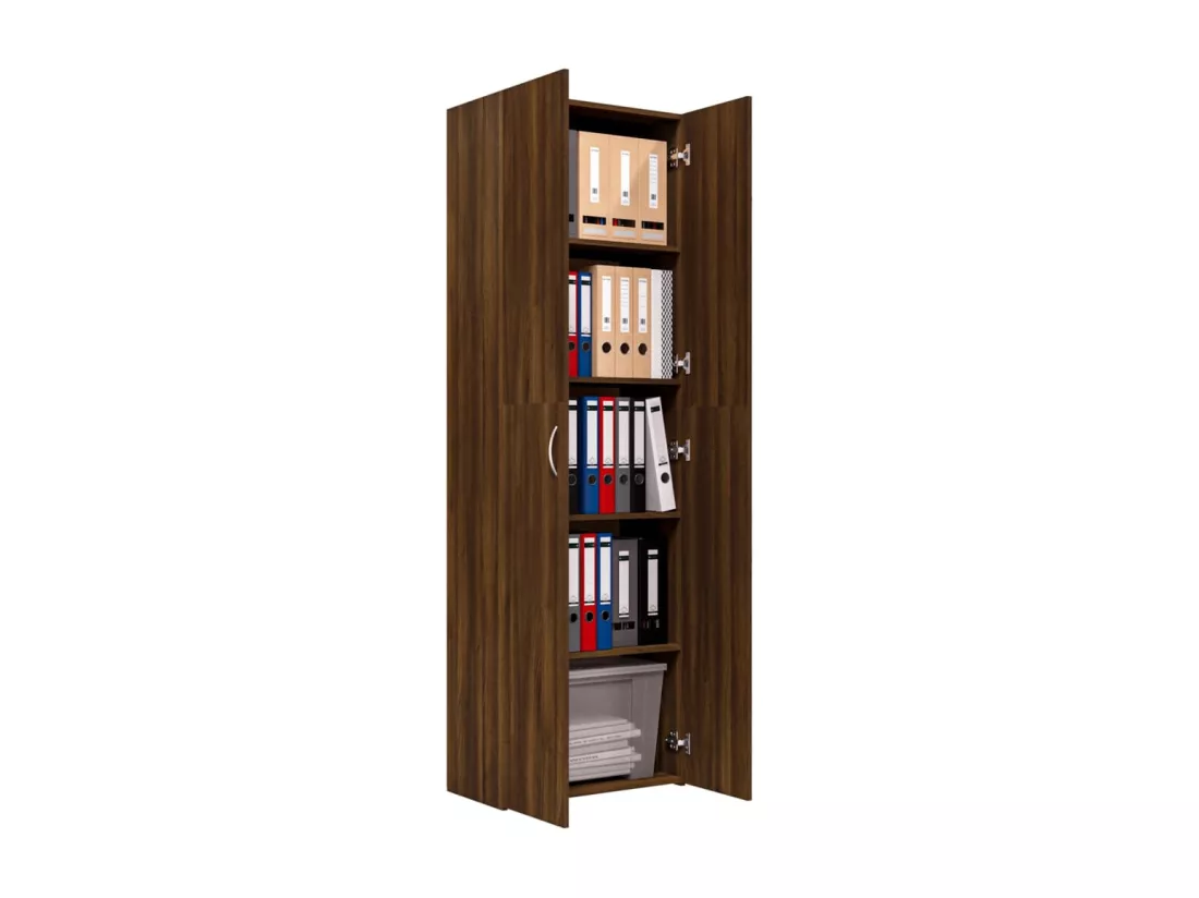Armoire de bureau Chêne marron 60x32x190 cm Bois d'ingénierie