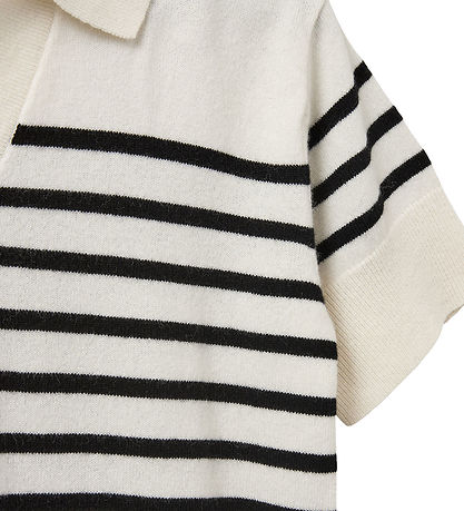 Sofie Schnoor Polo - Wolle - Off White/Schwarz