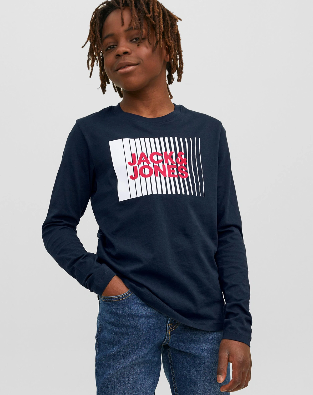 Langarmshirt LOGO in navy blazer