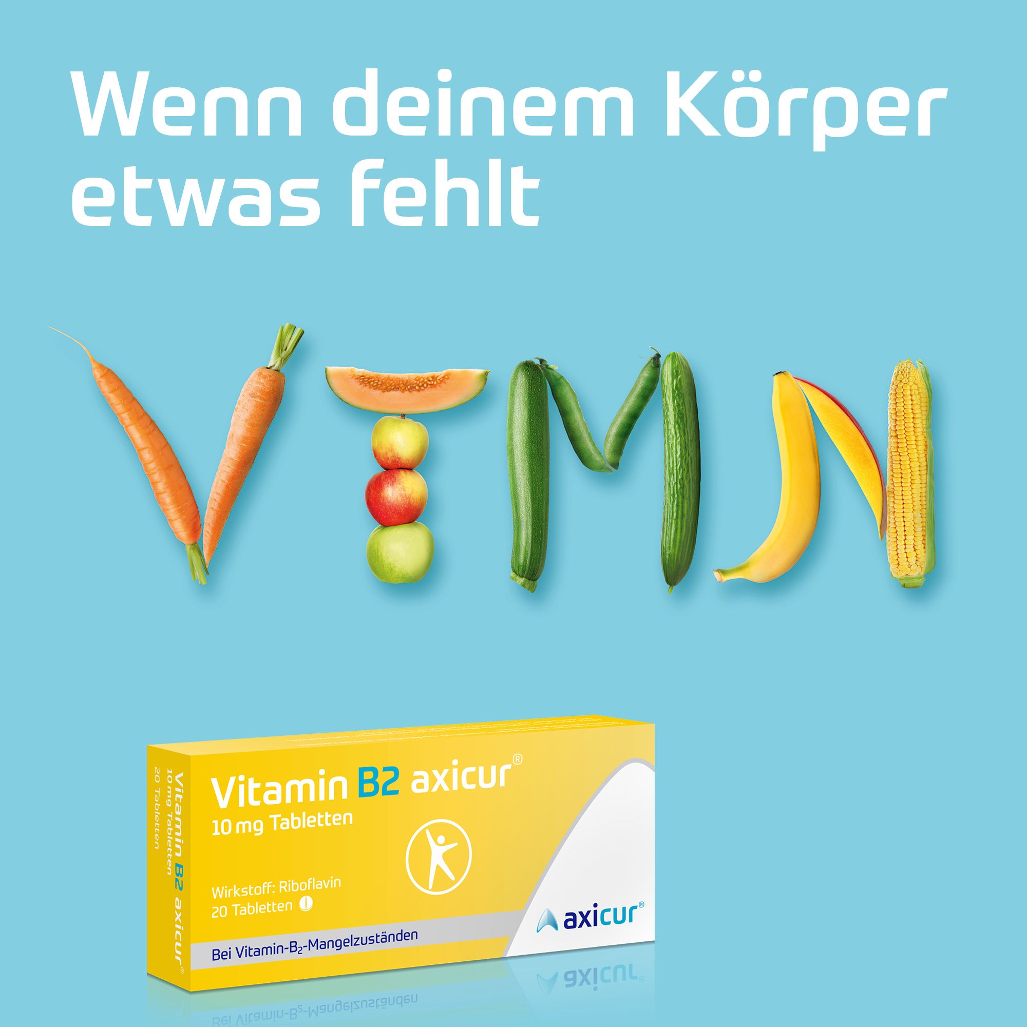 Vitamin B2 axicur® 10 mg
