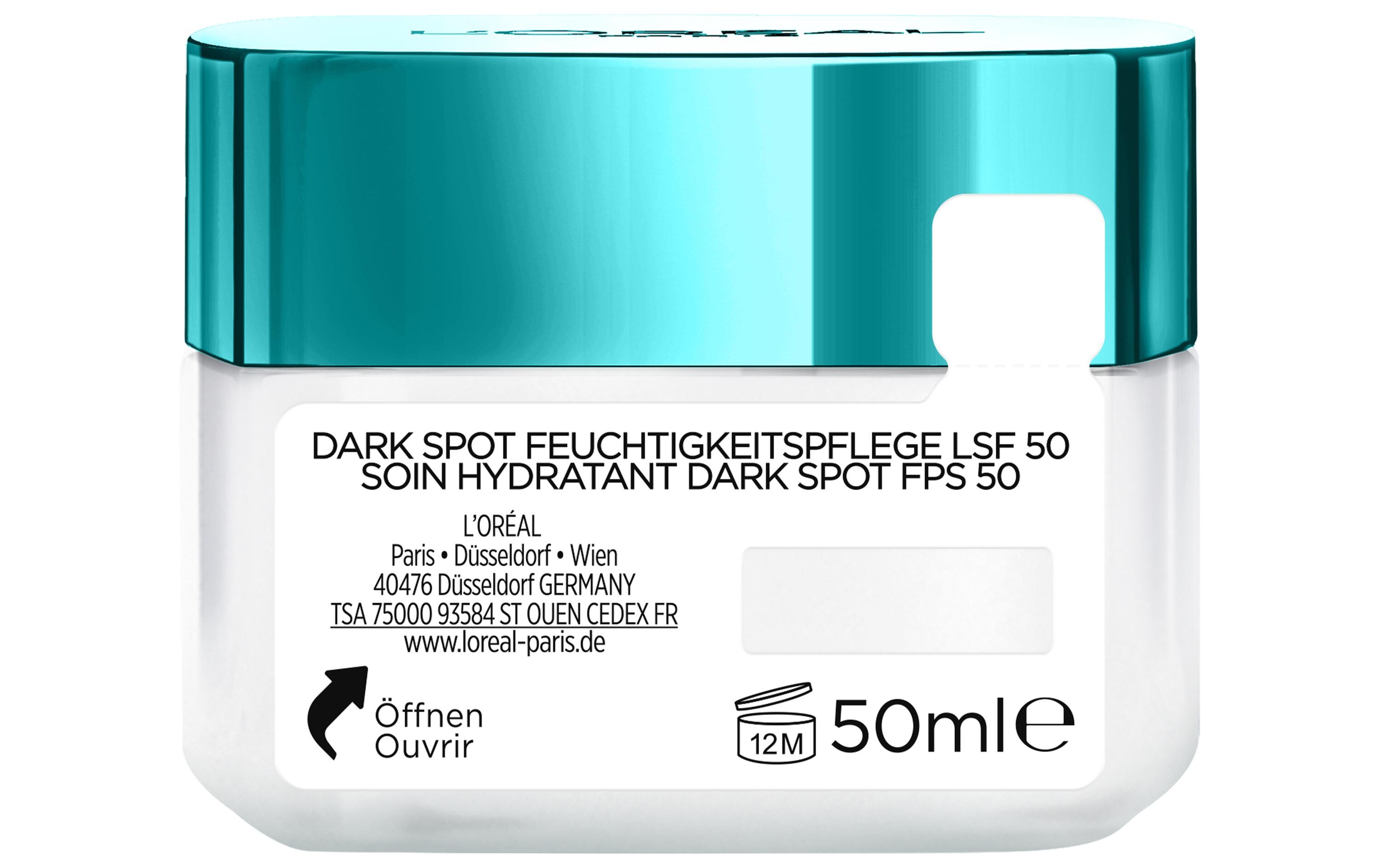 Tagescrème Bright Reveal Dark Spot SPF 50 50 mlGesichtspflege schützt die Haut vor schädlicher UV-Strahlung mit aufhellender Wirkung