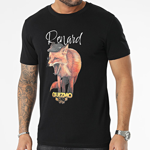 Tee Shirt Renard 1 Noir