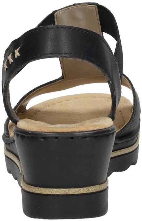 Rieker Sandalen Hak zwart