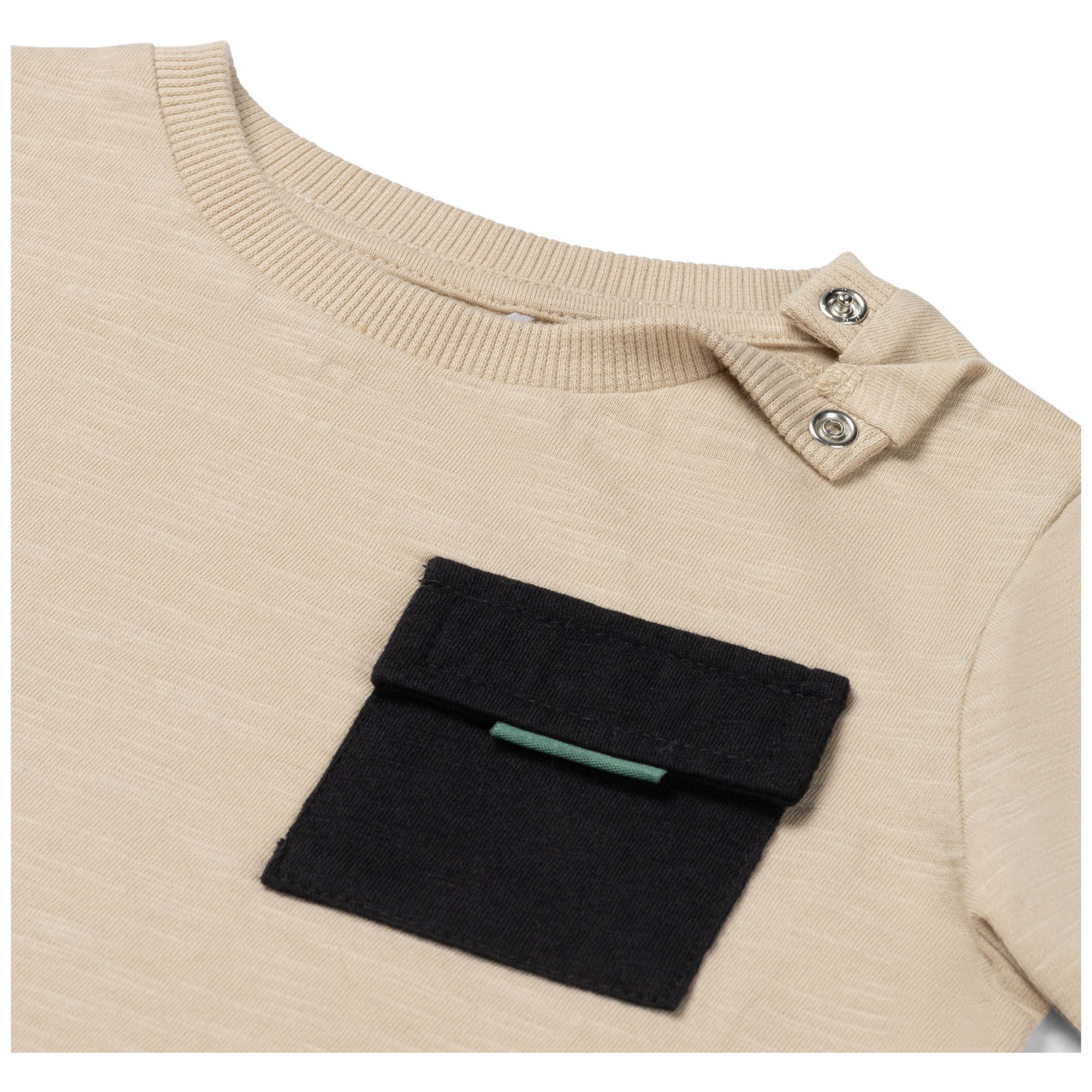 Prénatal baby T-shirt korte mouwen effen beige