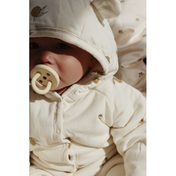 Konges Sløjd NEW BORN ONESIE WITH HOOD Lemon