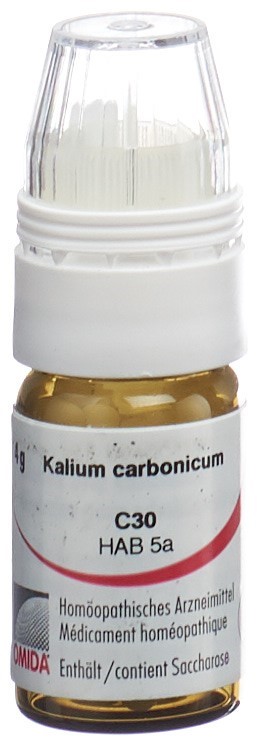 Omida Kalium carbonicum Glob 30 C mit Dosierhilfe 4 g