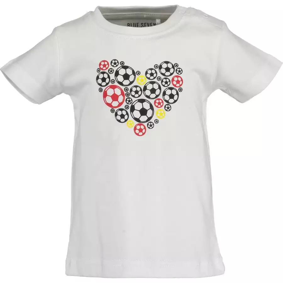 BLUE SEVEN T-Shirt Herz Weiss