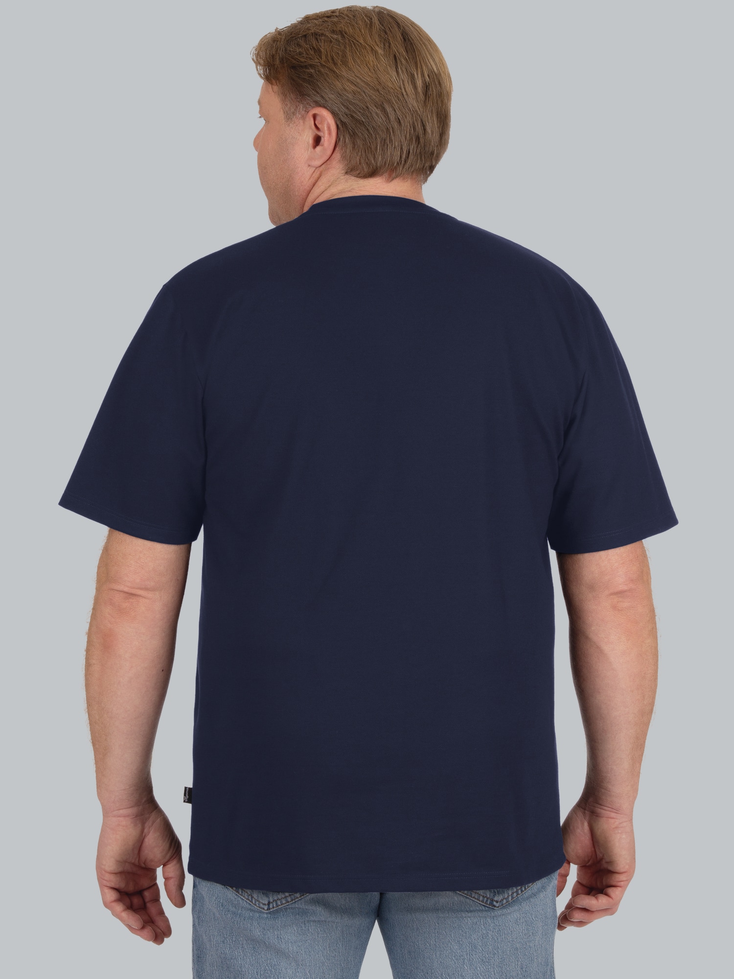 T-Shirt in Piqué-Qualität Navy