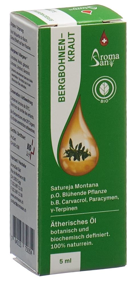 Aromasan Bergbohnenkraut<br>5 ml, Ätherisches Öl, in Schachtel Bio
