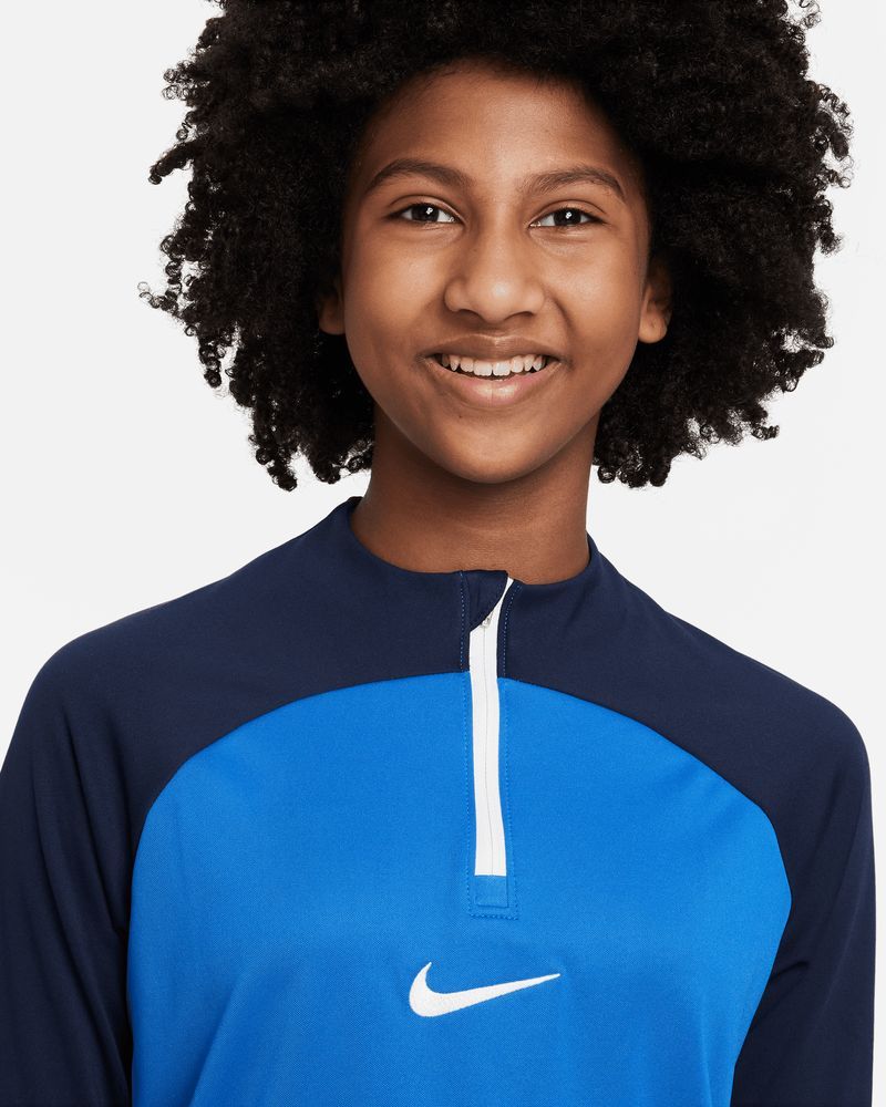 Haut d'entrainement 1/4 Zip Nike Academy Pro Bleu Royal pour enfant