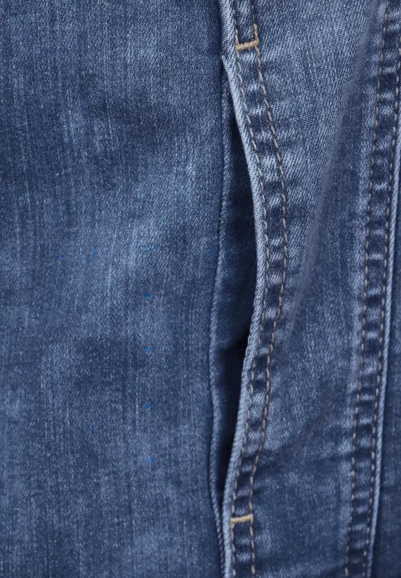 Indigo Jeansjacke - indigo random wash