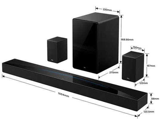 TCL - Barre de son Q75HE 5.1.2 ch Dolby Atmos