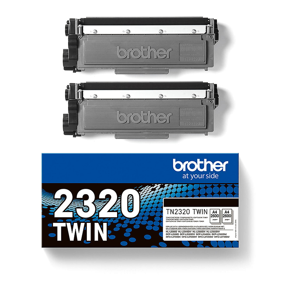 Brother TN-2320 - Noir Pack Duo