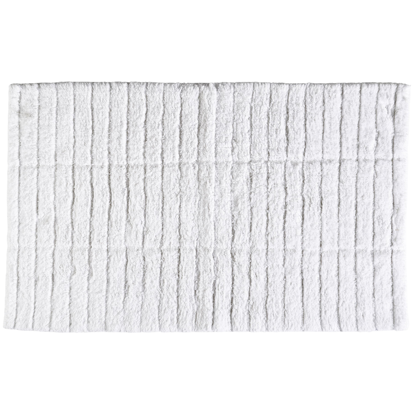 Badteppich Tiles White