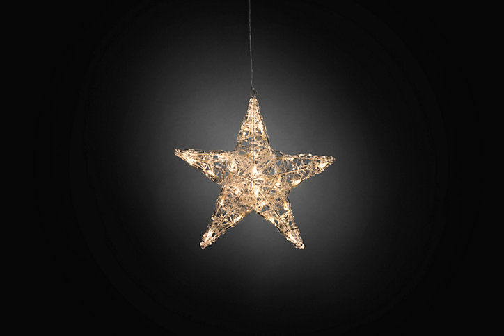 Étoile LED petit modèle en acrylique