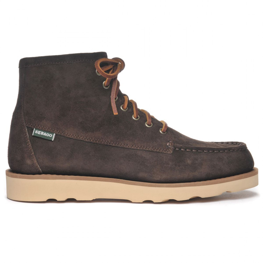 TALA HIGH OILED DARK BROWN-Mocassin en cuir lisse tanné pour homme