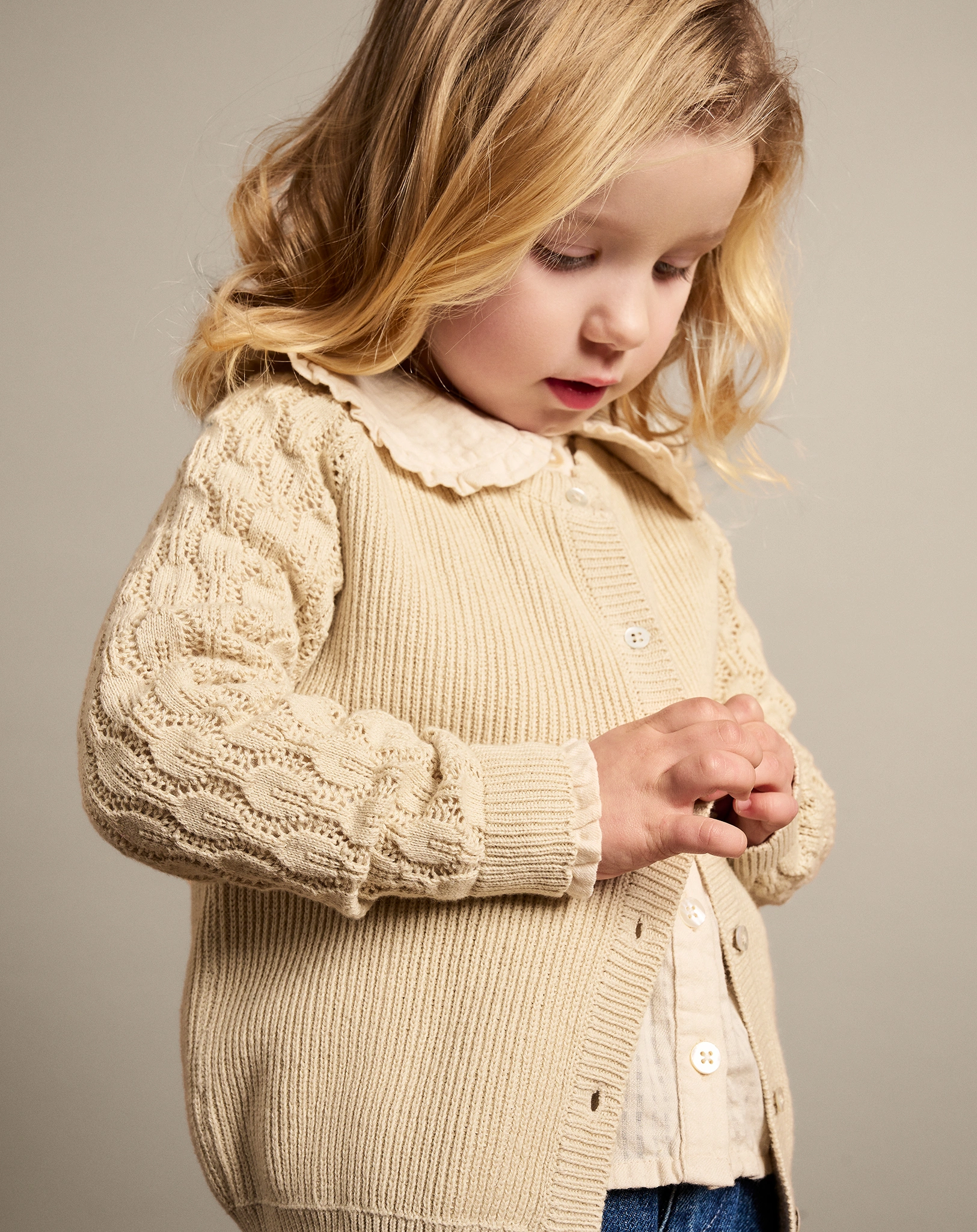Strick-Cardigan KNIT in sandshell