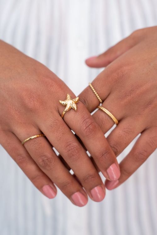 Ocean ring met zeester