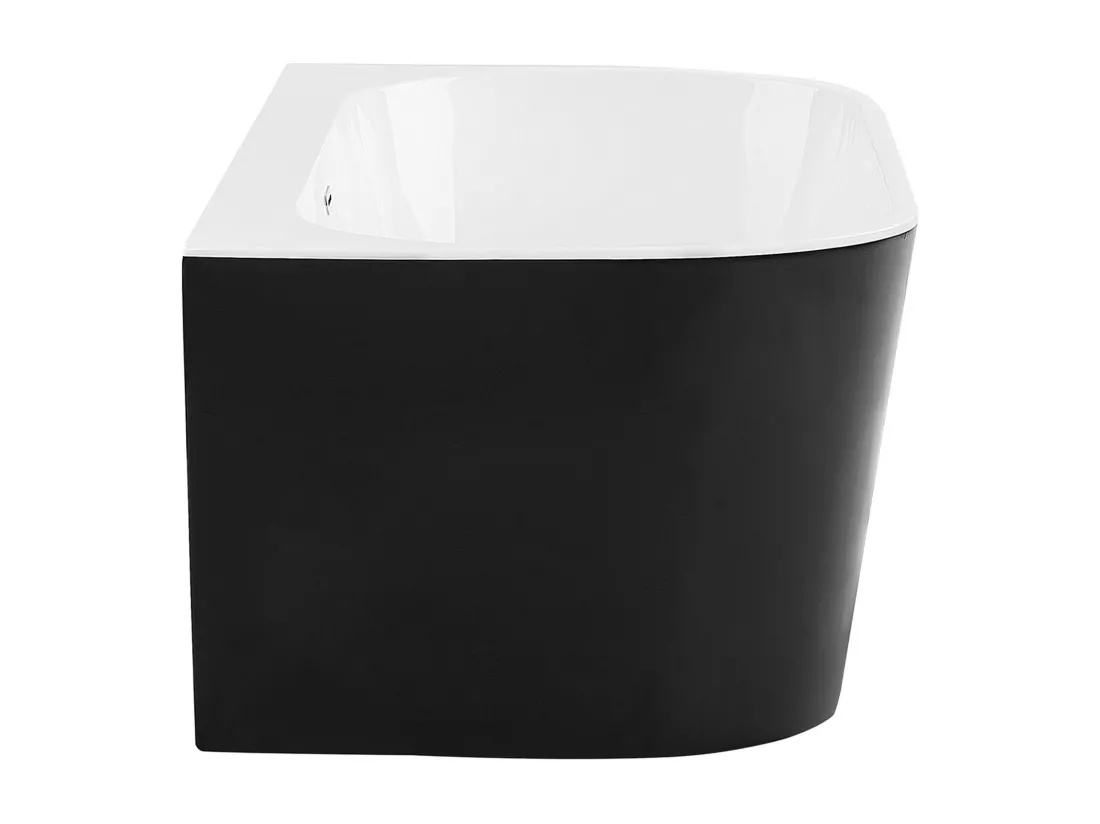 Baignoire semi-îlot noire 170 x 80 cm HARVEY