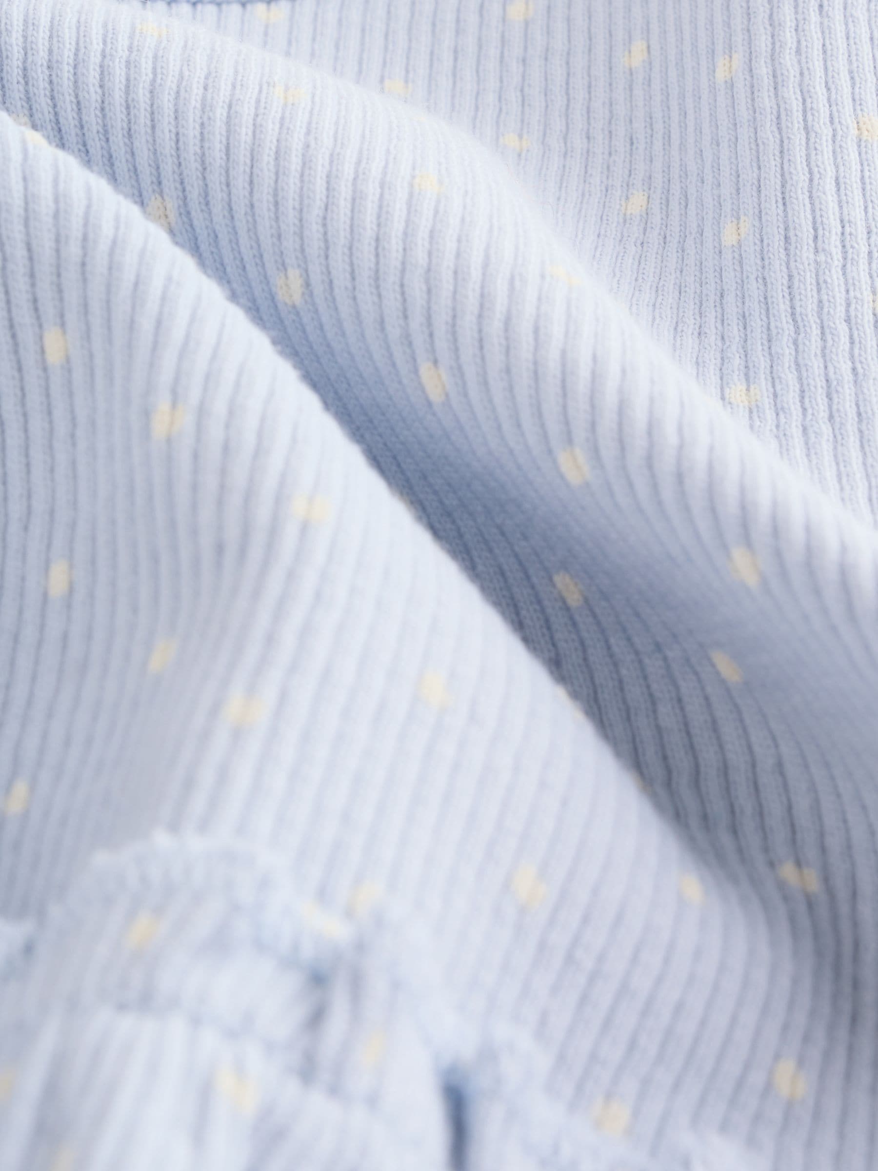 Blauw met stippen - Set met babyfriltop met lange mouwen en legging (0mnd-2jr)