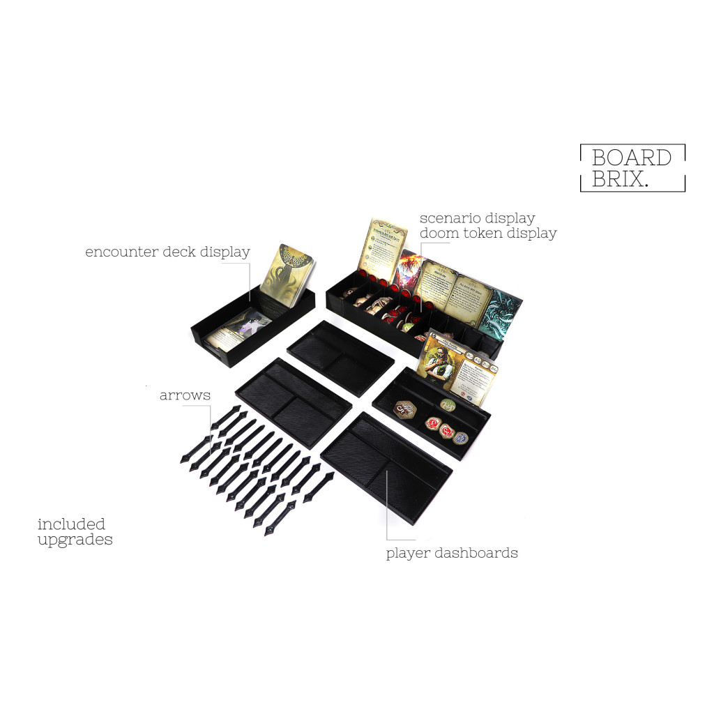 Insert + boite de rangement compatible avec Horreur à Arkham : Le Jeu de Cartes