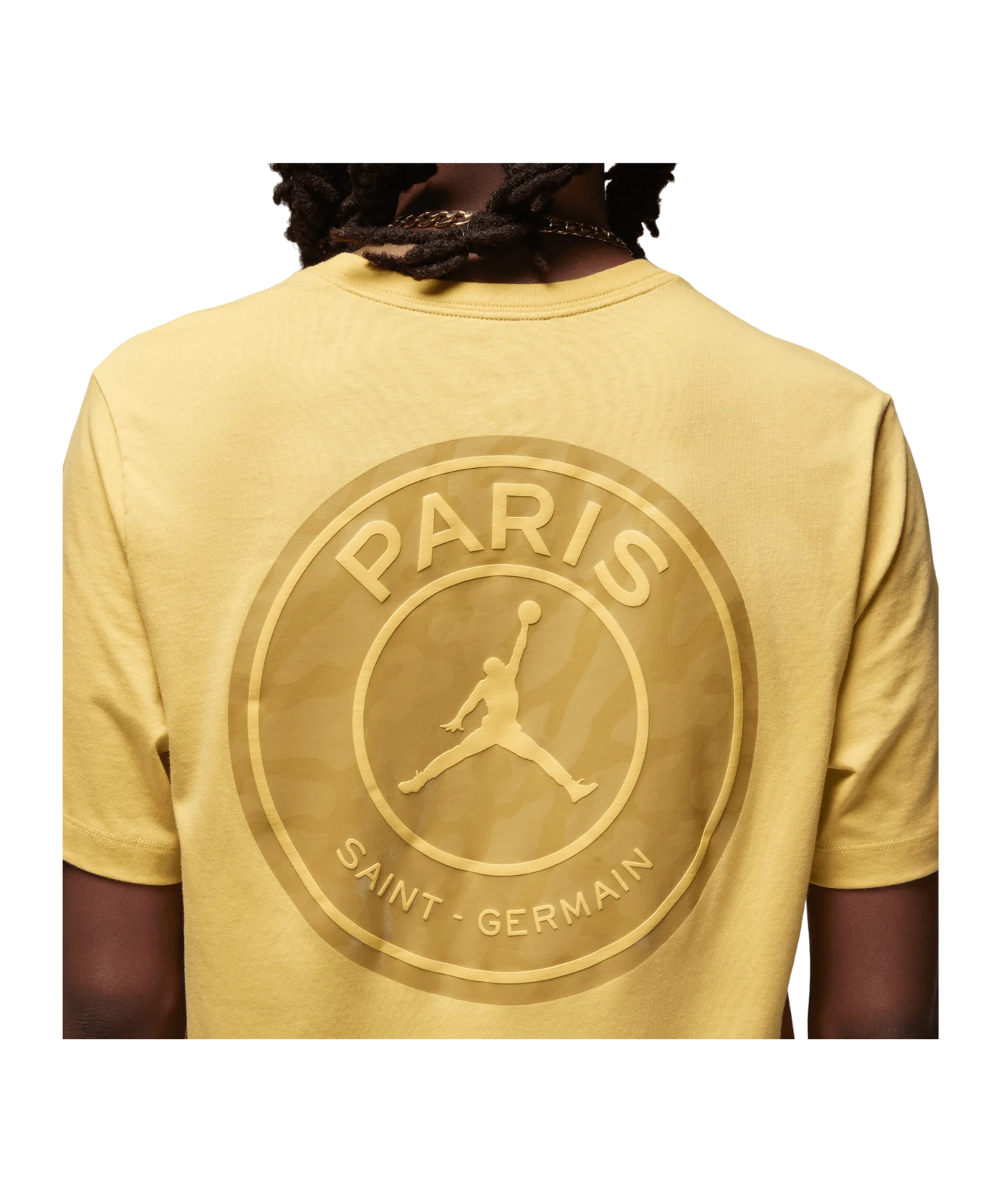 Jordan x PSG Logo T-Shirt Gold F700