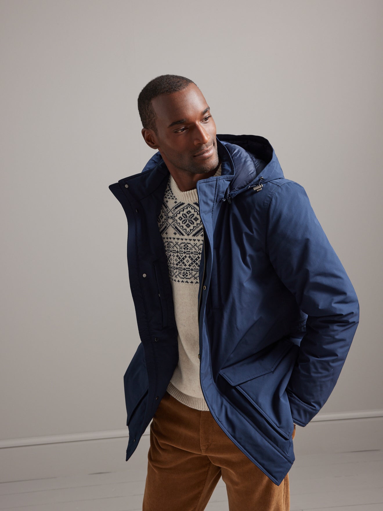 Parka courte city homme