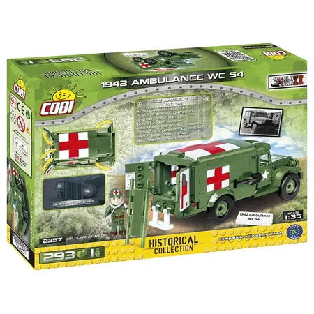 Cobi 2257 Modellauto 1942 Ambulance WC-54,Maßstab 1:35