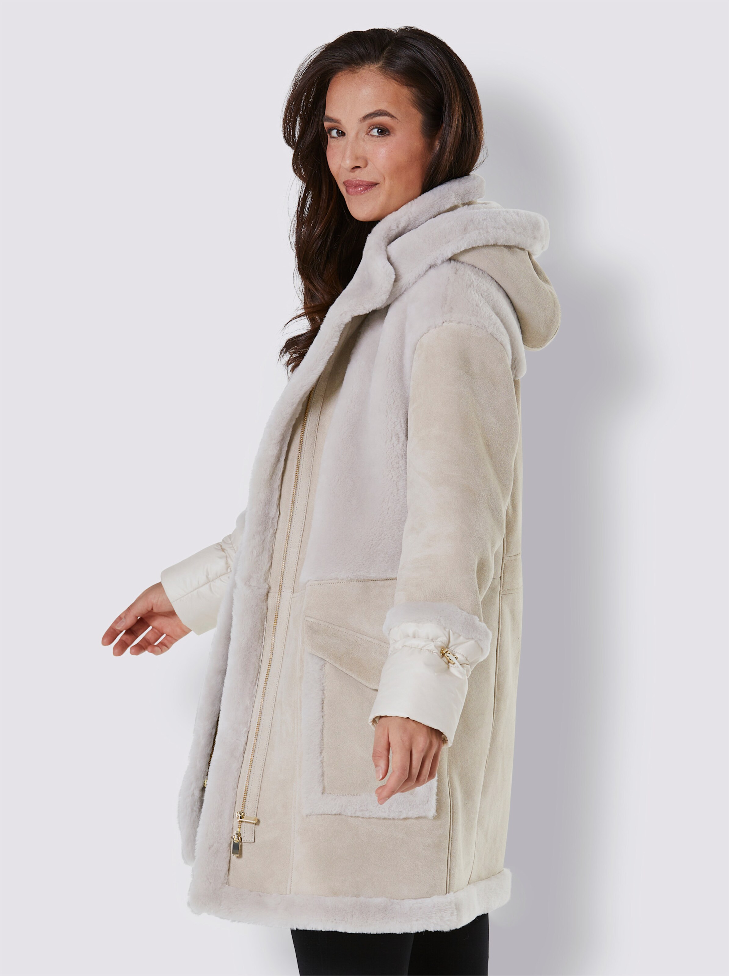 Lammfell-Jacke