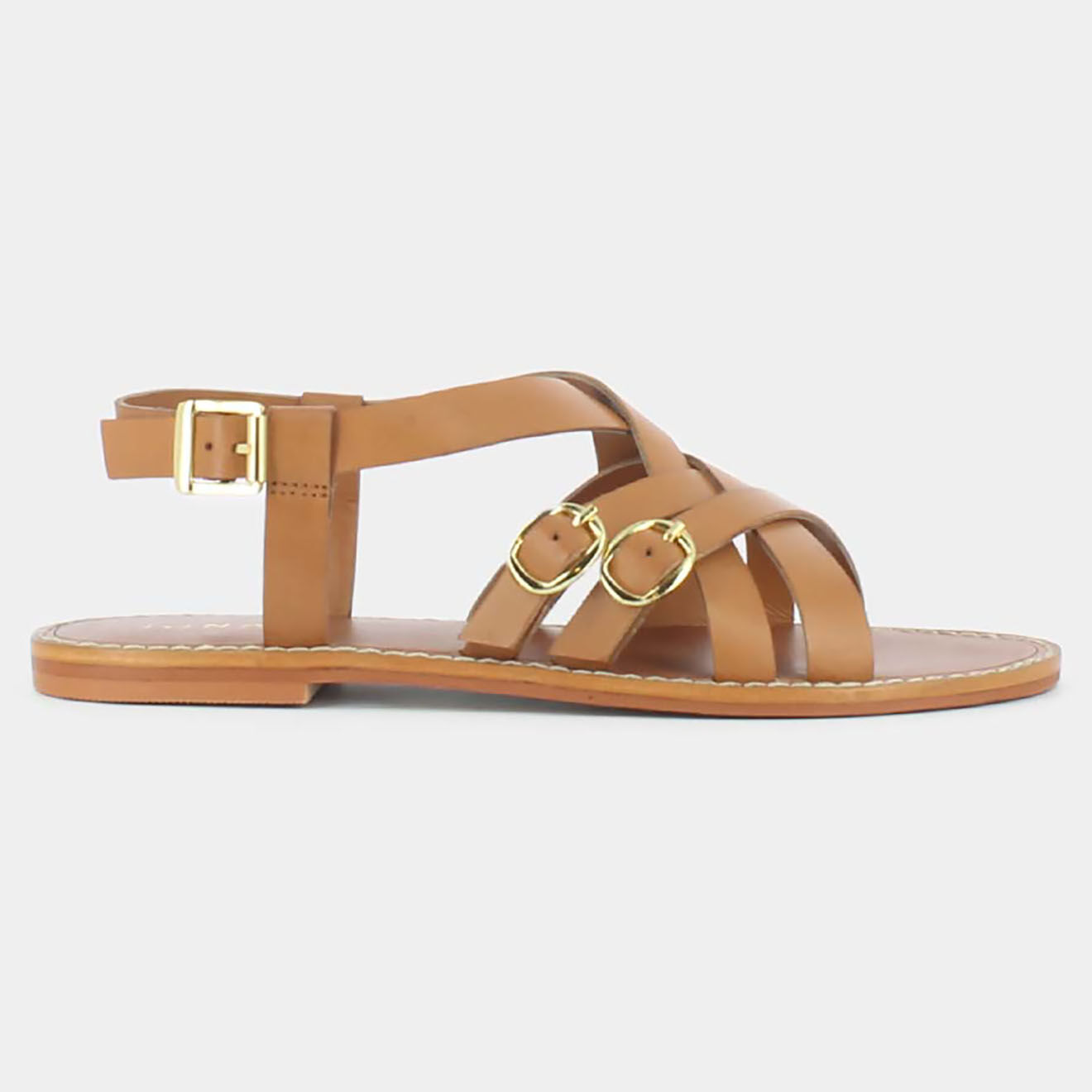 Jonak Sandales en Cuir Woury camel