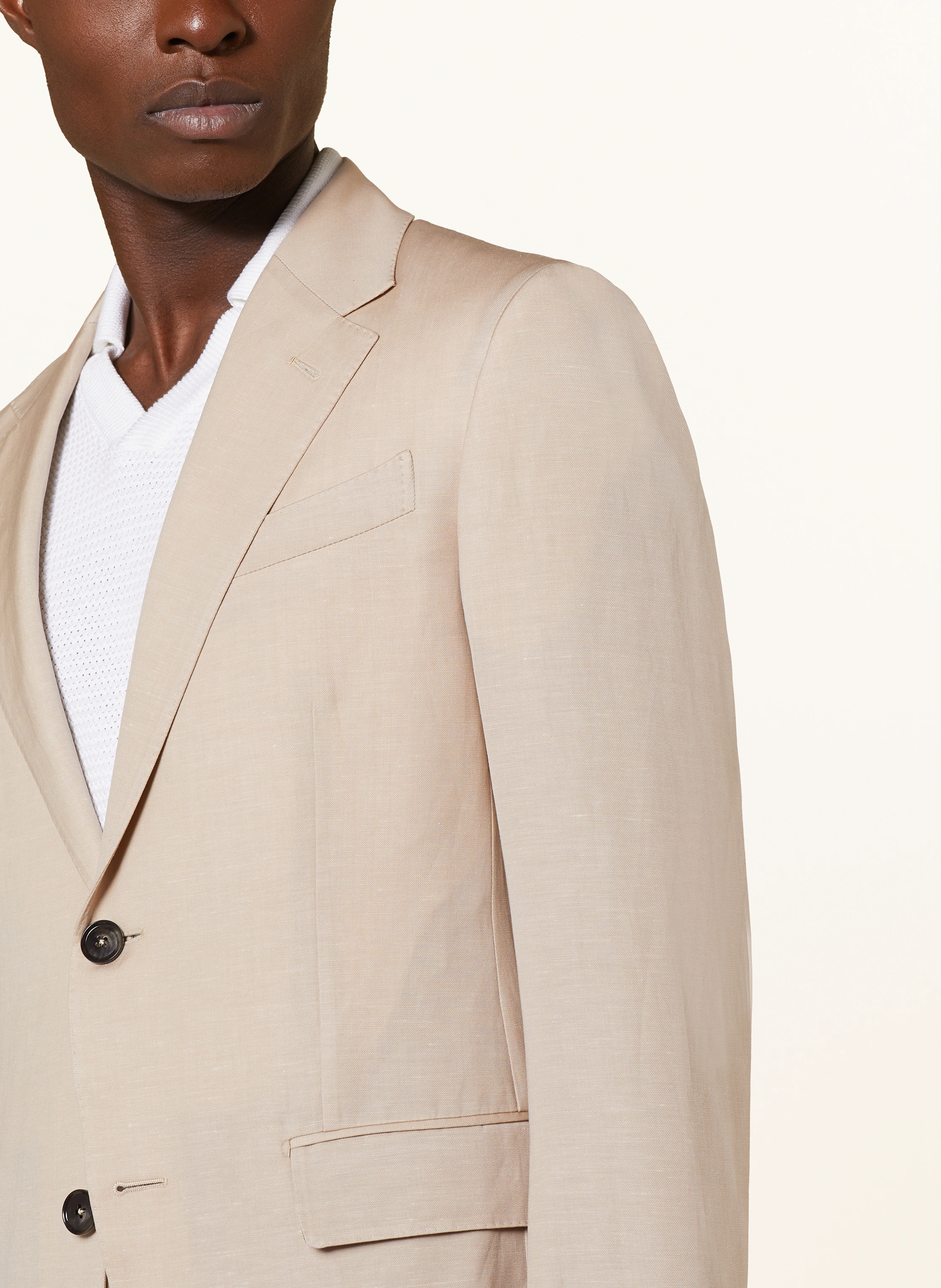 ZEGNA Anzugsakko Regular Fit mit Leinen